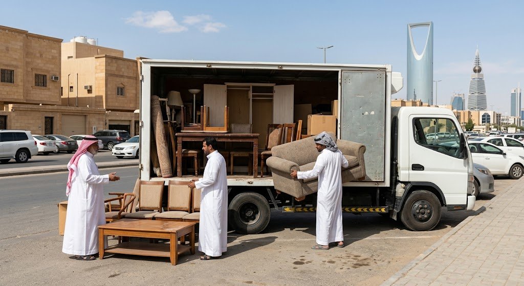 أفضل شركة تغليف و نقل عفش حي المرسلات بالرياض بأحدث الشاحنات مع الفك والتركيب