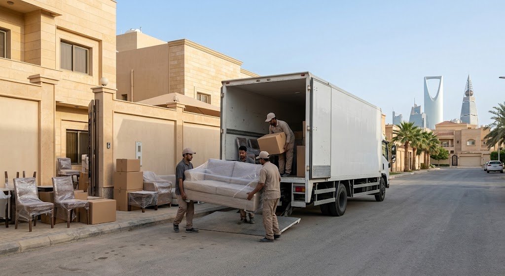 أفضل شركة نقل عفش حي بدر بالرياض مع الفك والتركيب والتغليف الآمن