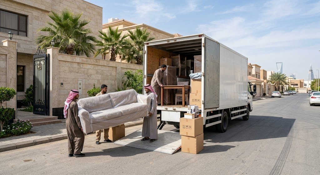 أفضل شركة نقل عفش حي الشفاء بالرياض مع الفك والتركيب والتغليف بأمان تام