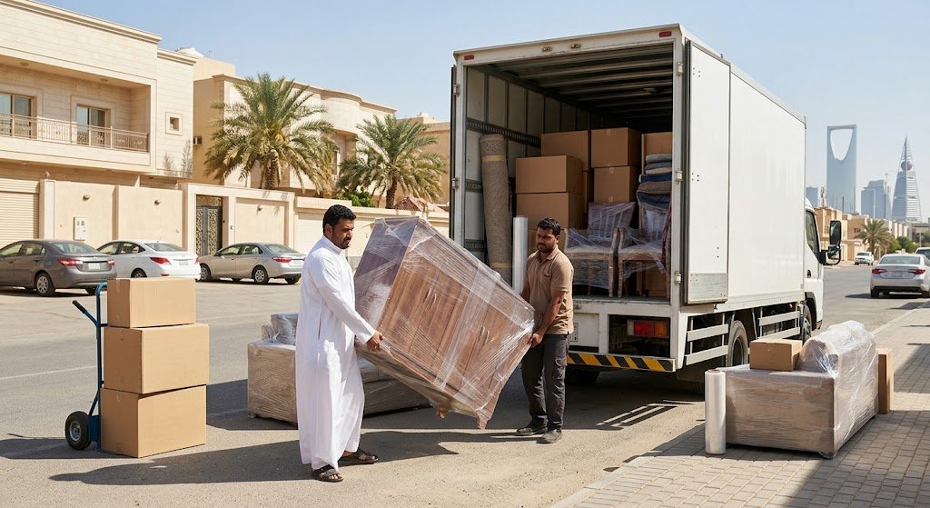 نقل عفش حي البطحاء بالرياض - خدمات فك وتغليف ونقل الأثاث بأمان