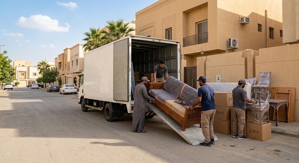 نقل عفش حي الديره بالرياض - خدمات فك وتغليف ونقل الأثاث بأمان واحترافية