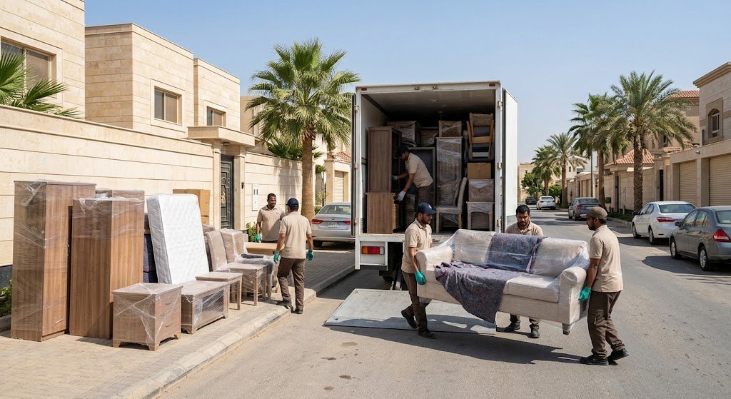 نقل عفش حي الصالحية بالرياض - خدمات فك وتغليف ونقل الأثاث بأمان واحترافية